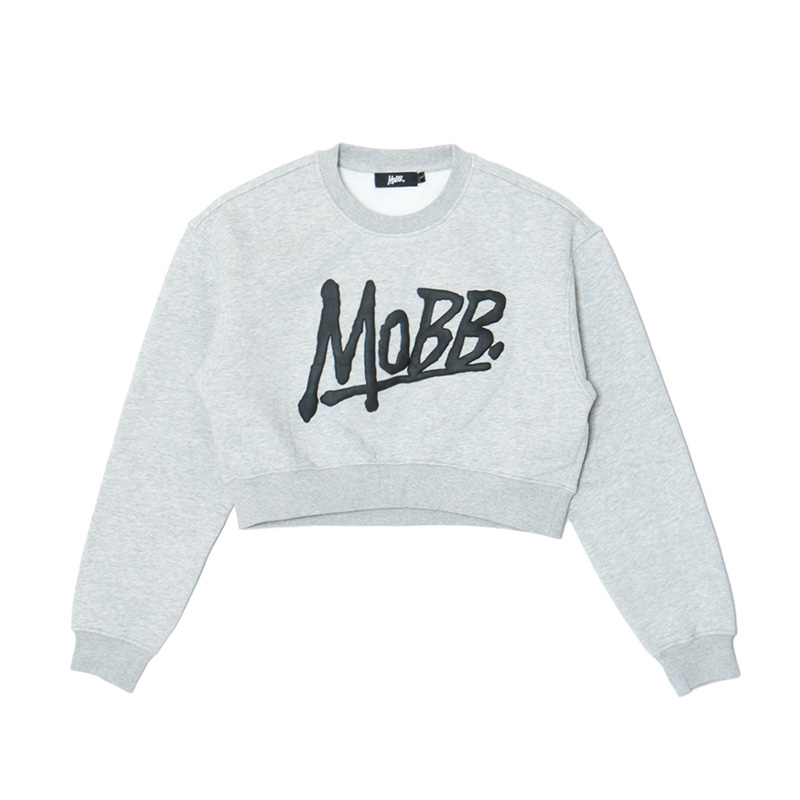 OG CROPPED CREW SWEAT -GREY- (LADIES)
