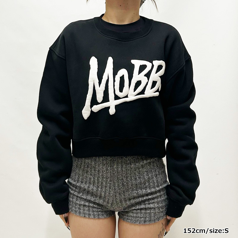 OG CROPPED CREW SWEAT -GREY- (LADIES)