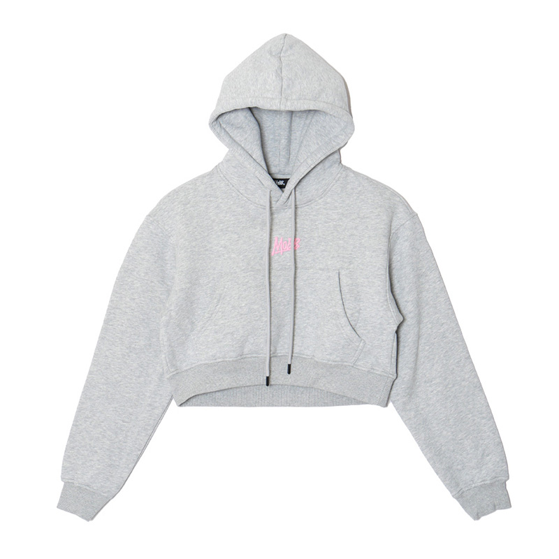 OG CROPPED HOODIE -GREY- (LADIES)