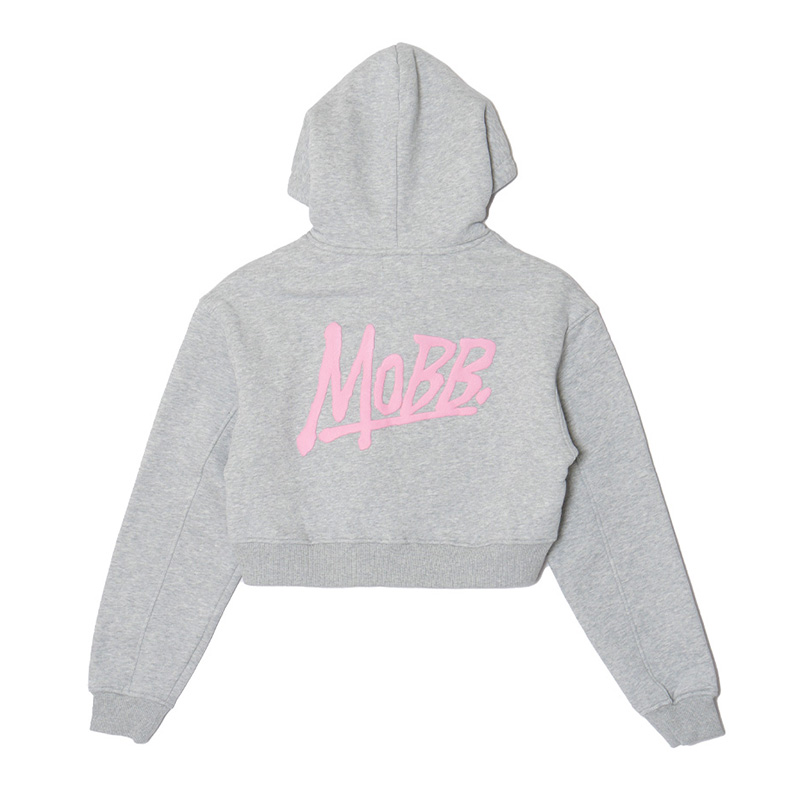 OG CROPPED HOODIE -GREY- (LADIES)