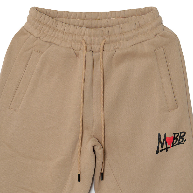 HEART DRIP SWEAT PANTS -BEIGE- (LADIES)