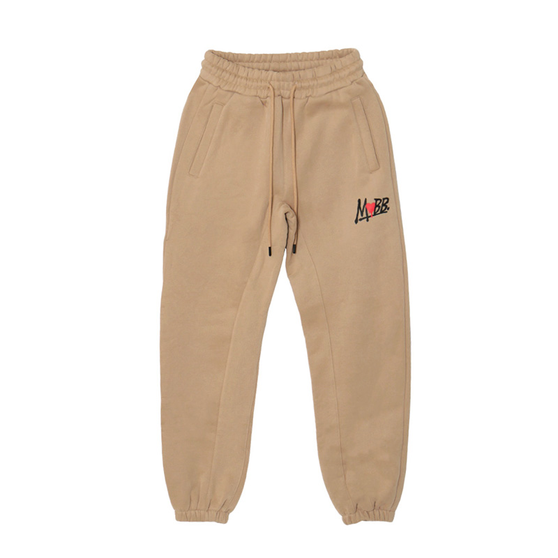 HEART DRIP SWEAT PANTS -BEIGE- (LADIES)
