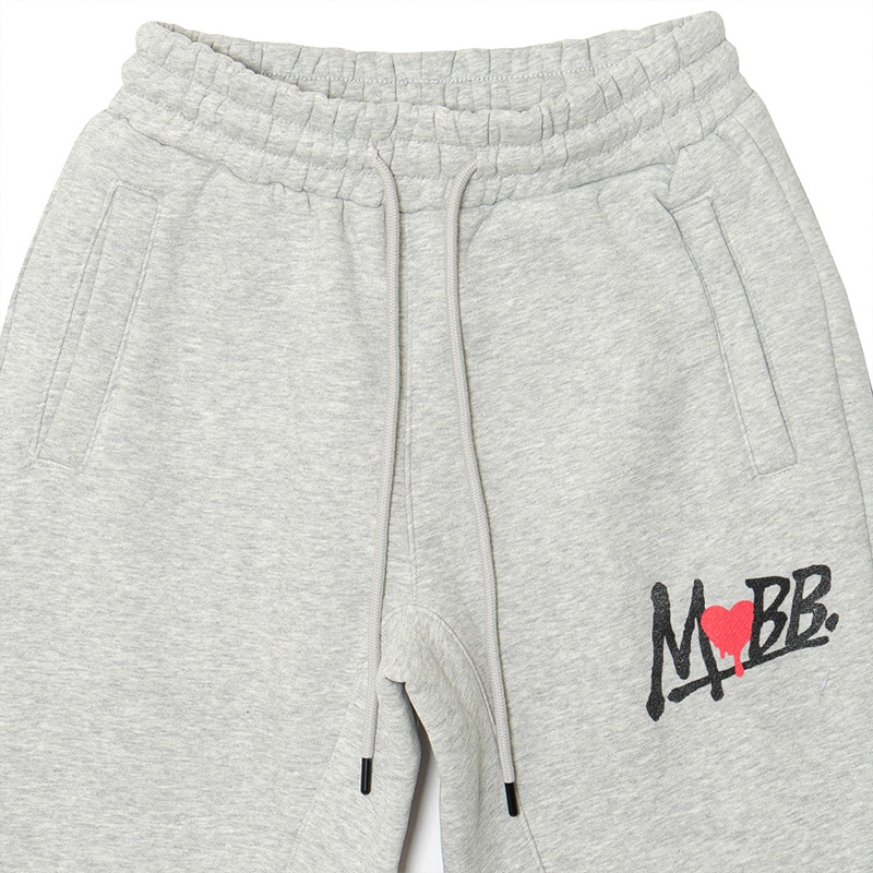 HEART DRIP SWEAT PANTS -GREY- (LADIES)