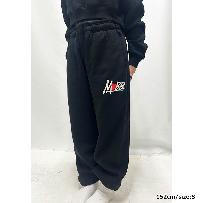 HEART DRIP SWEAT PANTS -GREY- (LADIES)