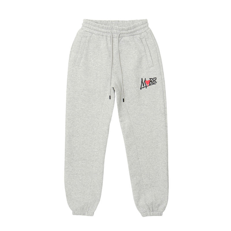 HEART DRIP SWEAT PANTS -GREY- (LADIES)