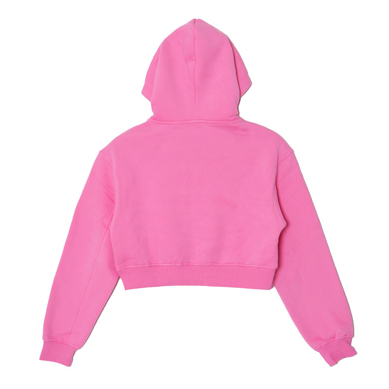 OG STONE CROPPED HOODIE -PINK- (LADIES)