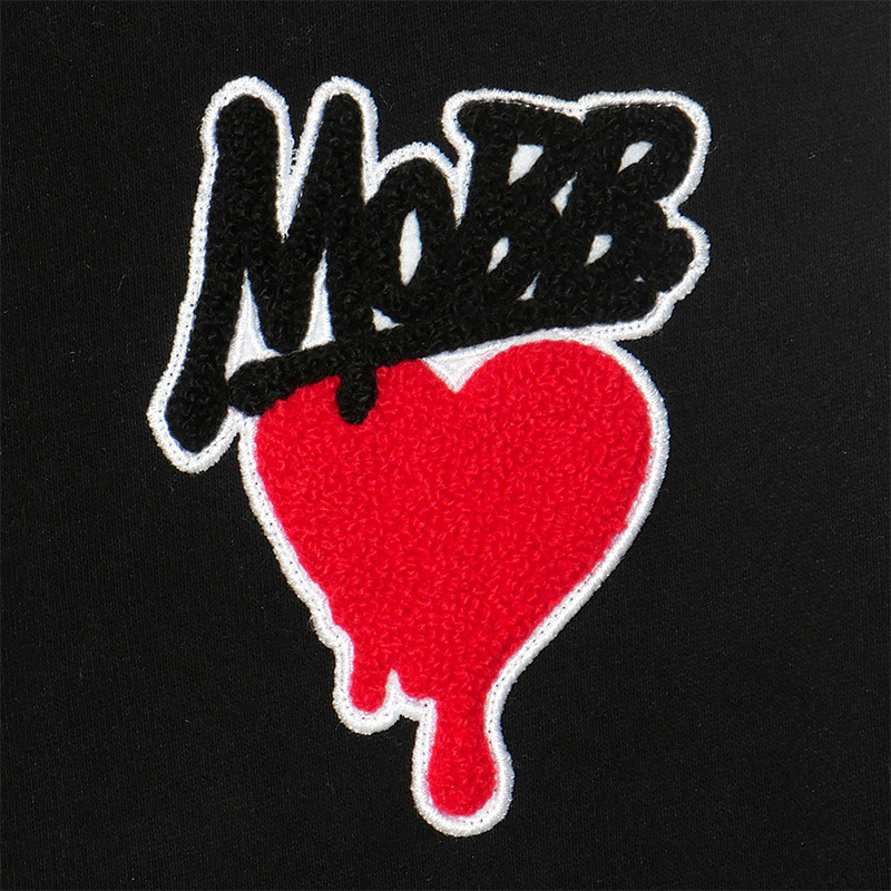 HEART DRIP WAPPEN SWEAT PANTS -BLACK- (LADIES)