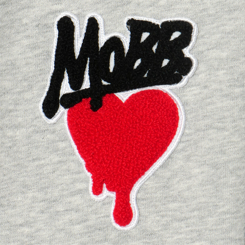 HEART DRIP WAPPEN SWEAT PANTS -GREY- (LADIES)