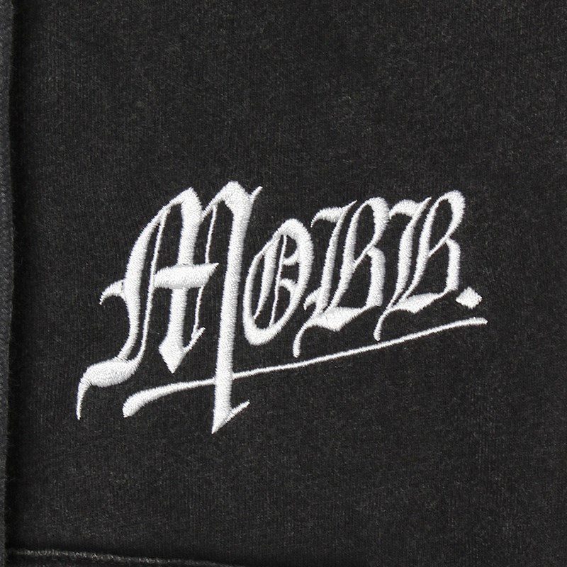 OLD OG PIGMENT ZIP HOODIE -BLACK- (LADIES)