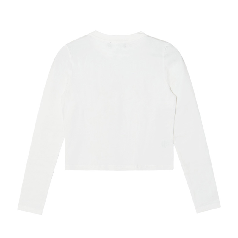 CROSS L/S T-SHIRT -WHITE- (LADIES)