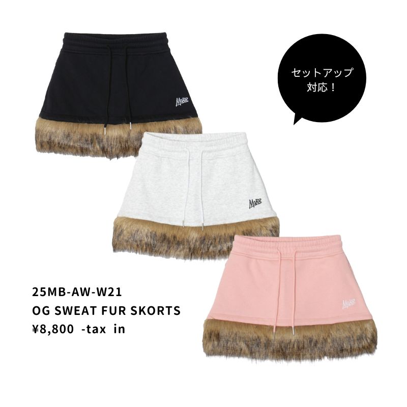 OG CROPPED FUR ZIP HOODIE -PINK- (LADIES)