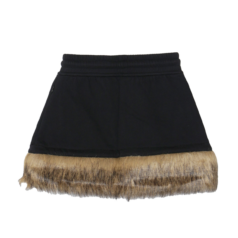OG SWEAT FUR SKORTS -BLACK- (LADIES)