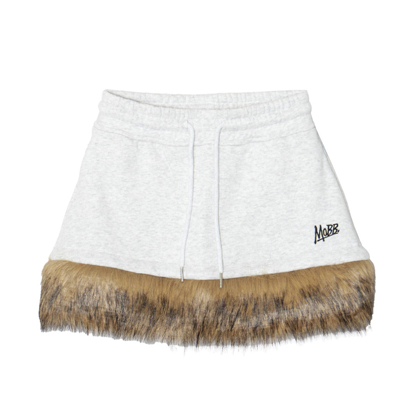 OG SWEAT FUR SKORTS -GREY- (LADIES)