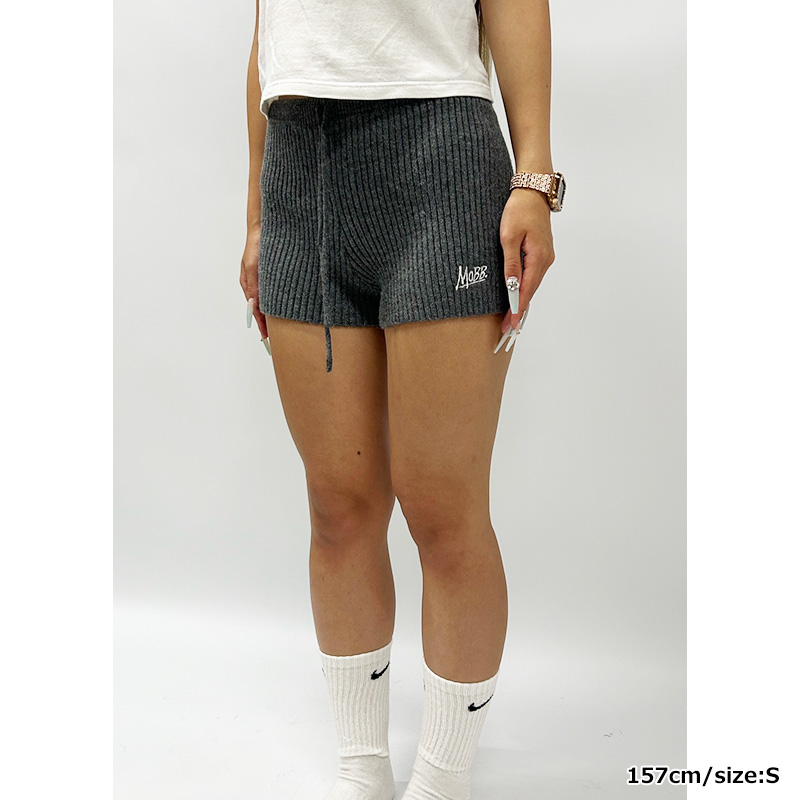 OG KNIT SHORTS -GREY- (LADIES)