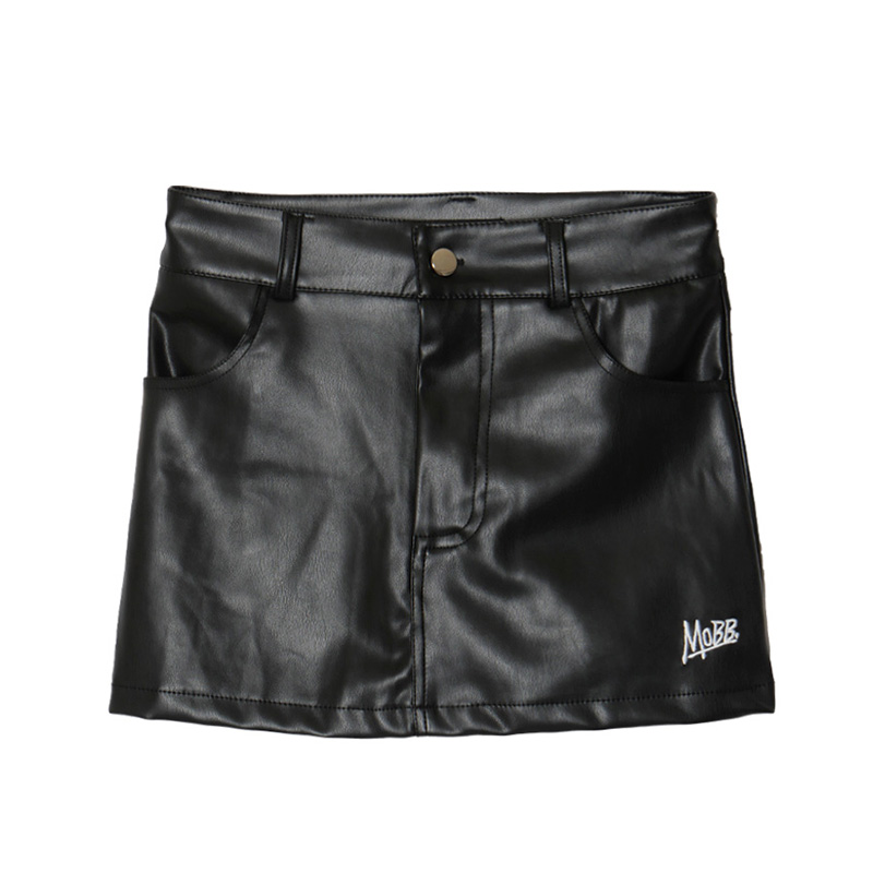 OG ECO LEATHER SKORT -BLACK- (LADIES)