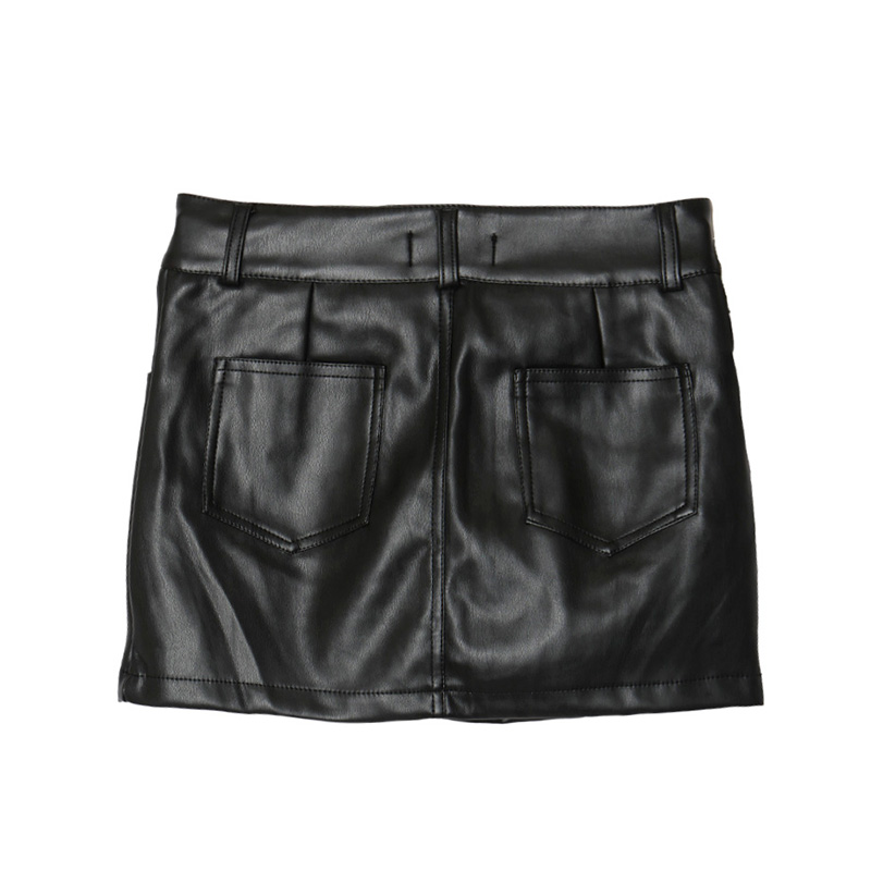 OG ECO LEATHER SKORT -BLACK- (LADIES)