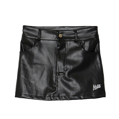 OG ECO LEATHER SKORT -BLACK- (LADIES)