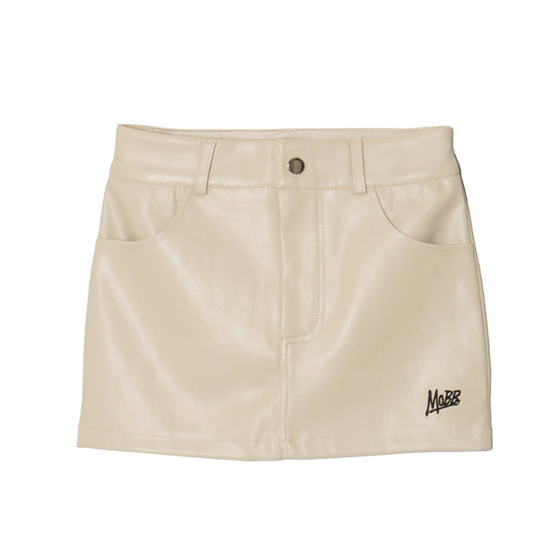 OG ECO LEATHER SKORT -WHITE- (LADIES)
