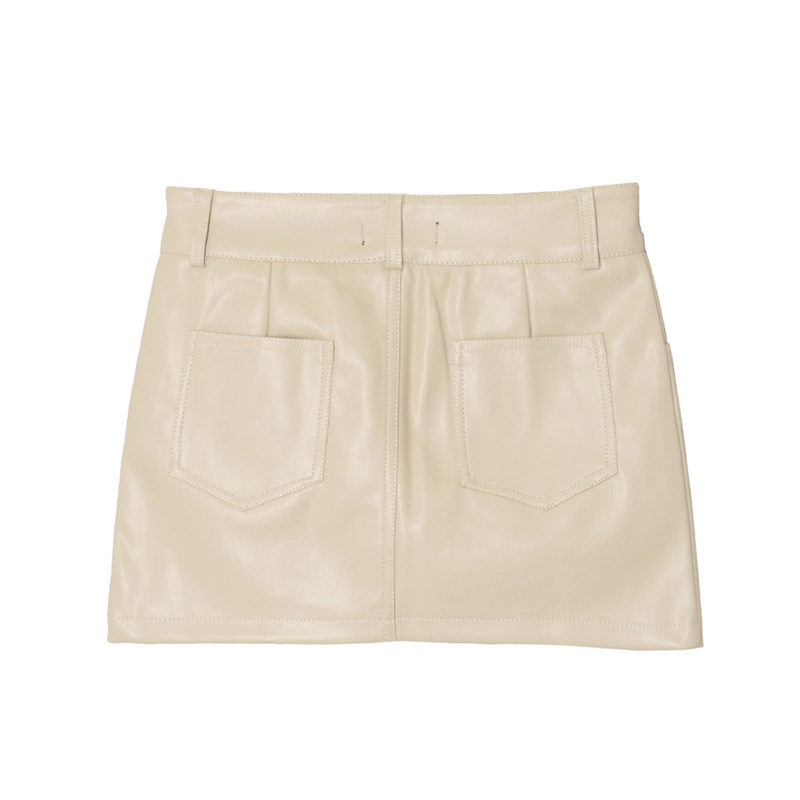 OG ECO LEATHER SKORT -WHITE- (LADIES)
