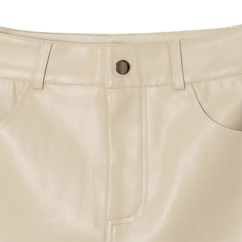 OG ECO LEATHER SKORT -WHITE- (LADIES)