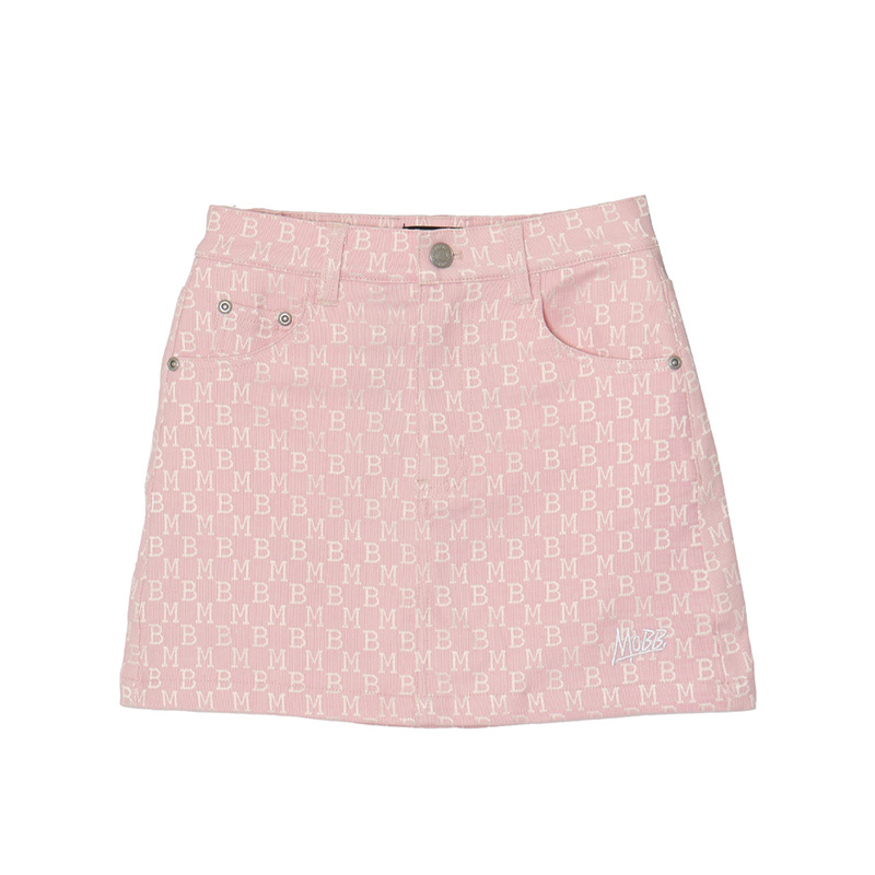 MONOGRAM JACQUARD SKORT -PINK- (LADIES)