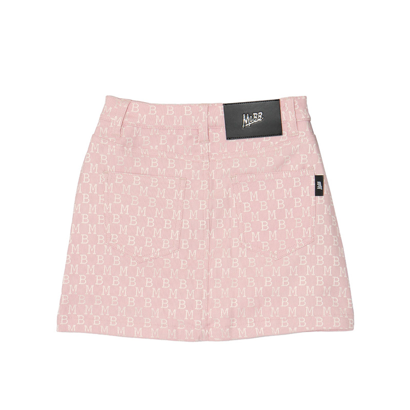 MONOGRAM JACQUARD SKORT -PINK- (LADIES)