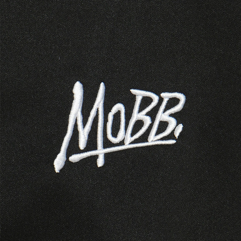 JERSEY TRACK CROPPED JACKET -BLACK- (LADIES)