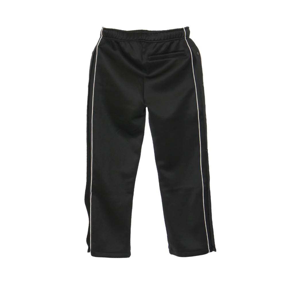 JERSEY TRACK SNAP PANTS -BLACK- (LADIES)