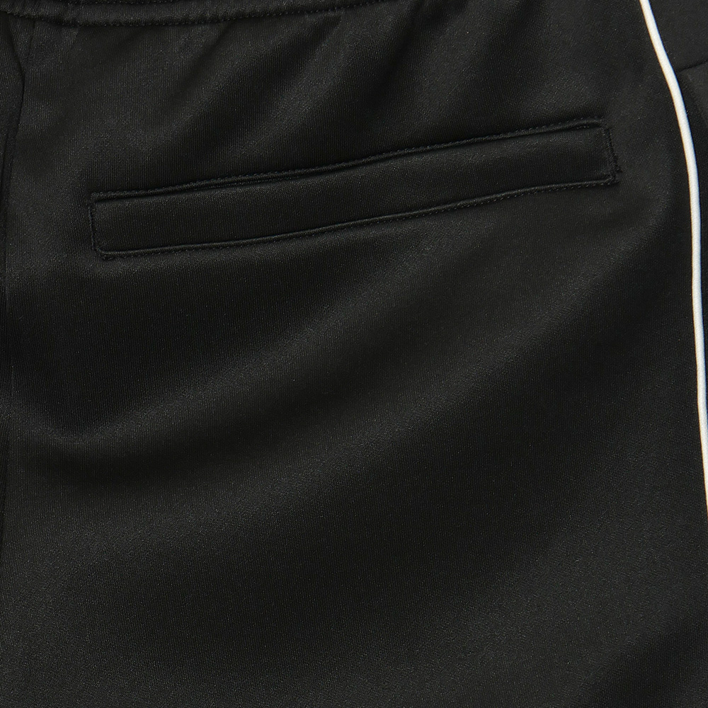 JERSEY TRACK SNAP PANTS -BLACK- (LADIES)