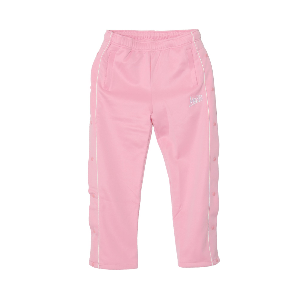 JERSEY TRACK SNAP PANTS -PINK- (LADIES)