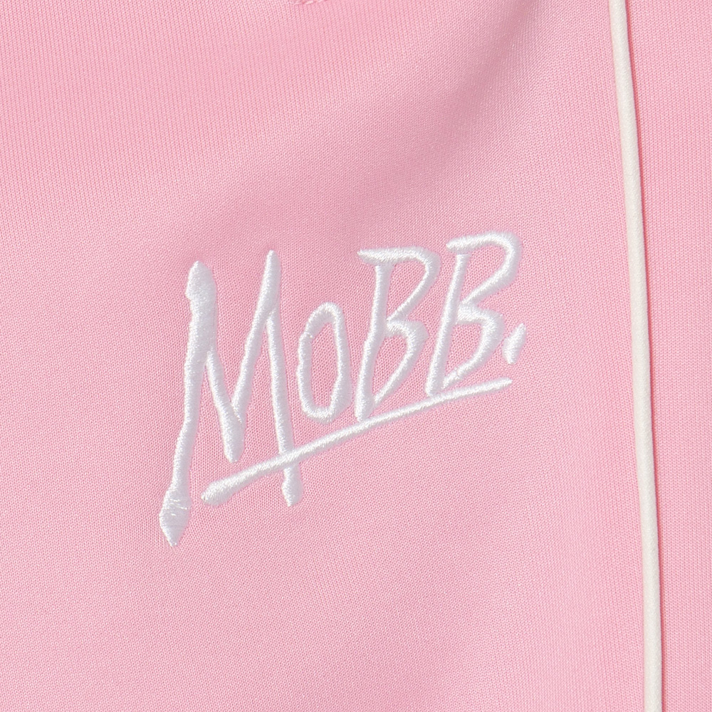 JERSEY TRACK SNAP PANTS -PINK- (LADIES)