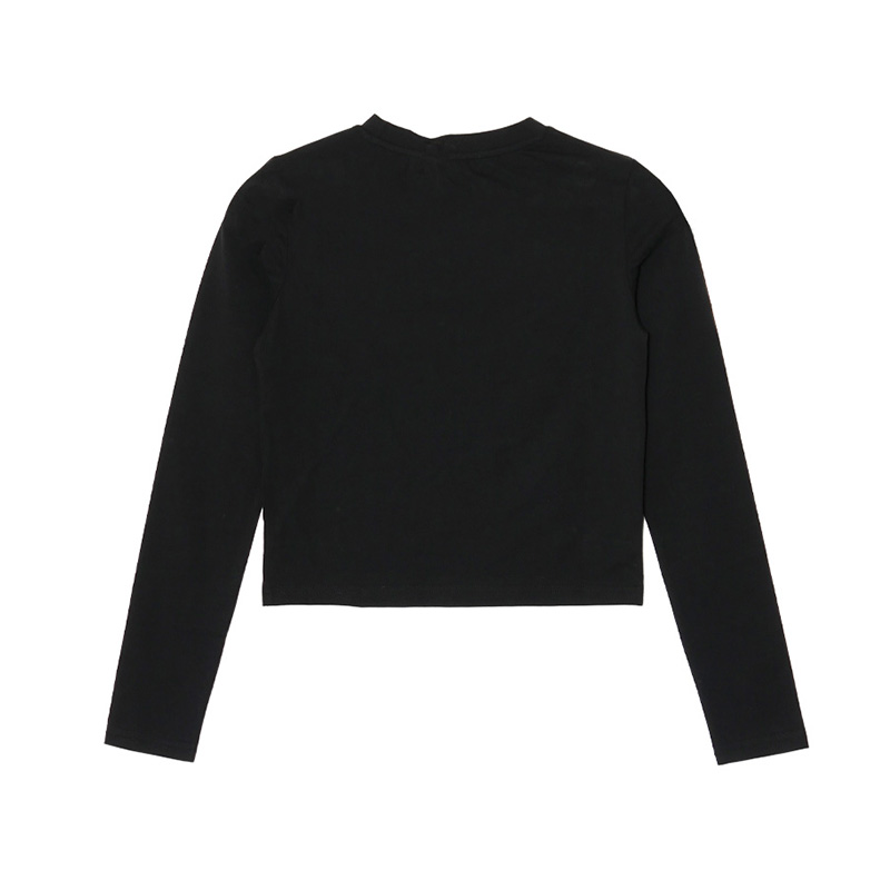 GRAM HEART L/S T-SHIRT -BLACK- (LADIES)