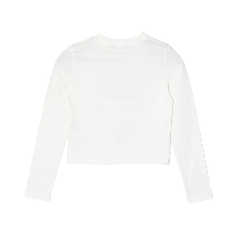 GRAM HEART L/S T-SHIRT -WHITE- (LADIES)