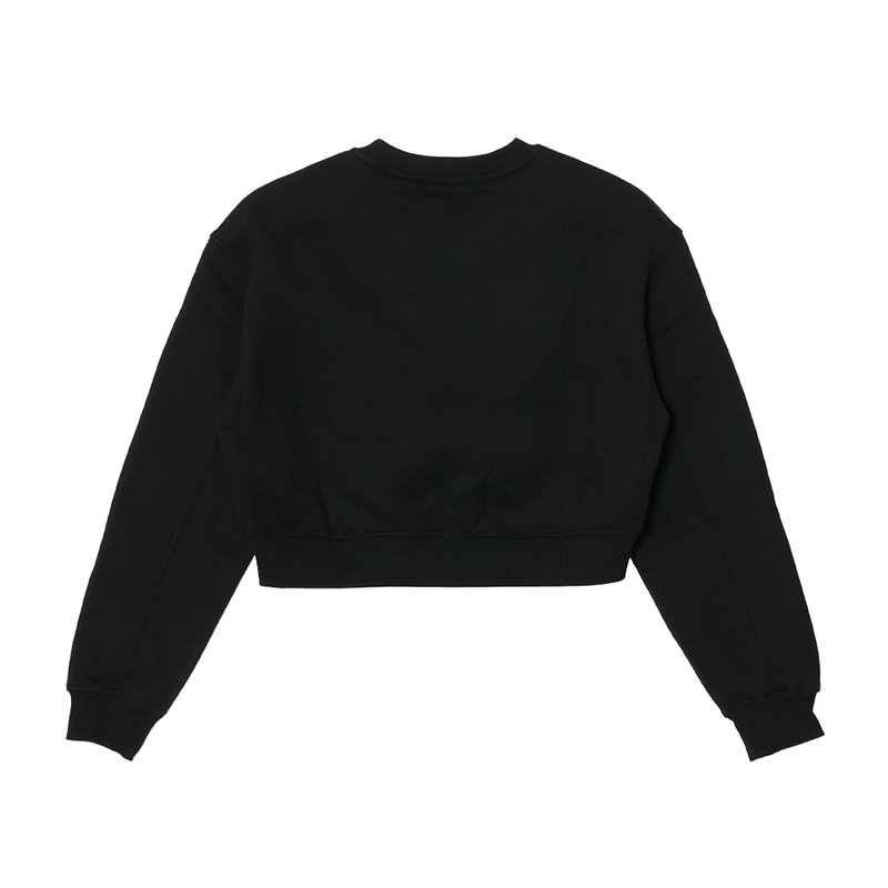 MOBB LOVE LEOPARD CROOPED SWEAT -BLACK- (LADIES)