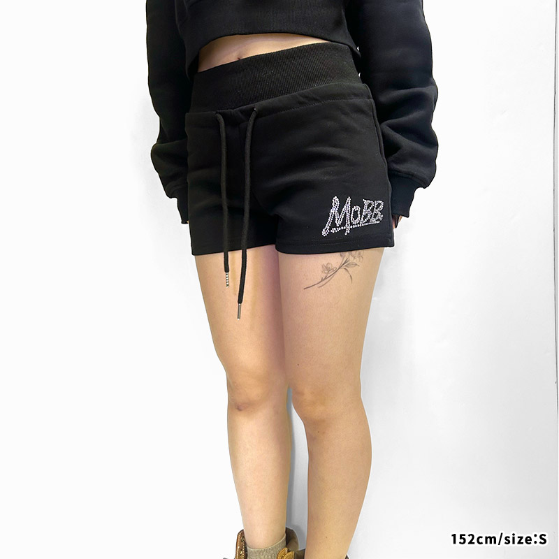 OG STONE SWEAT SHORTS -BLACK- (LADIES)