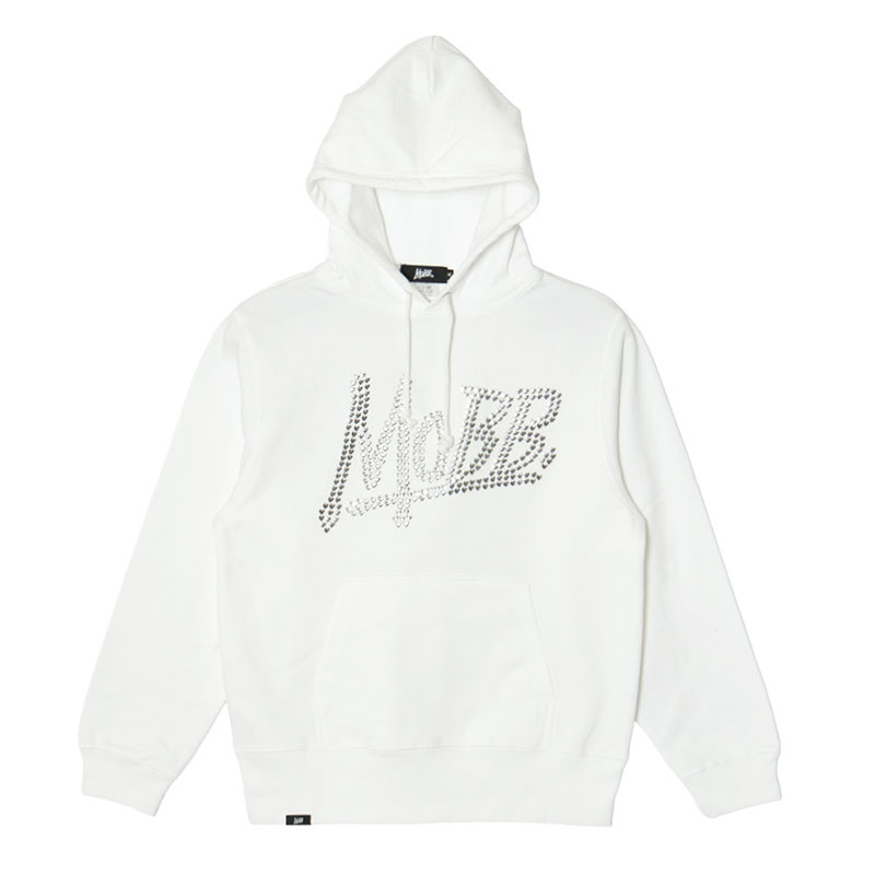 OG METAL HEART HOODIE -WHITE×SILVER- (LADIES)