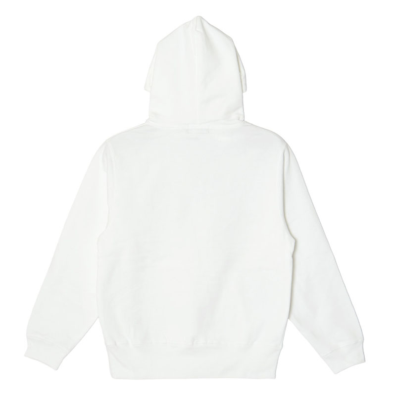 OG METAL HEART HOODIE -WHITE×SILVER- (LADIES)