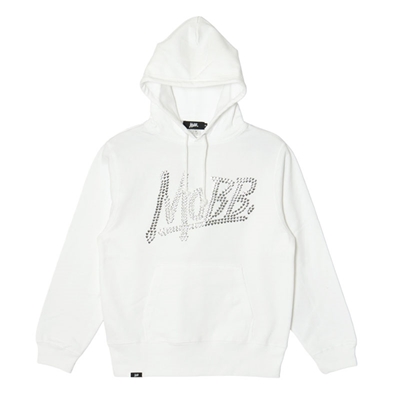 OG METAL HEART HOODIE -WHITE×SILVER- (LADIES)