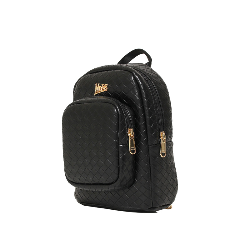 INTRECCIATO 2WAY MINI BAG -BLACK-
