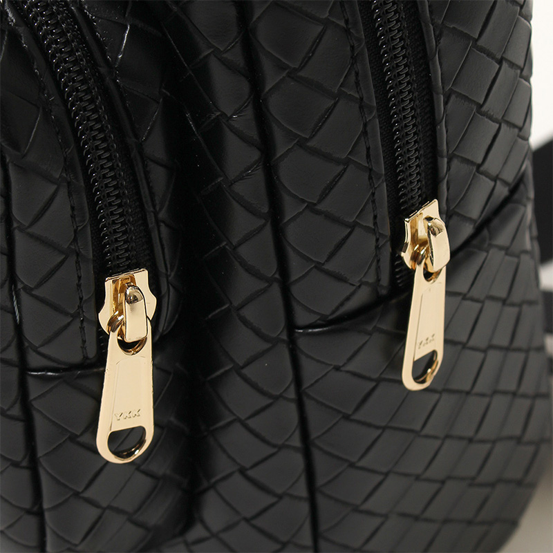 INTRECCIATO 2WAY MINI BAG -BLACK-