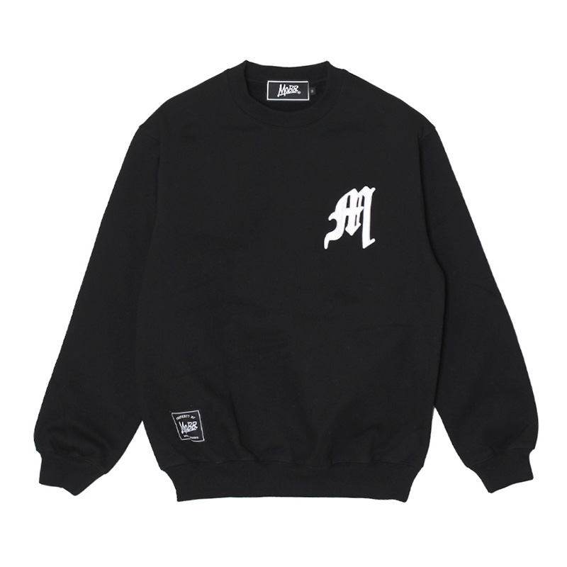 OLD OG WAPPEN CREW SWEAT -BLACK-