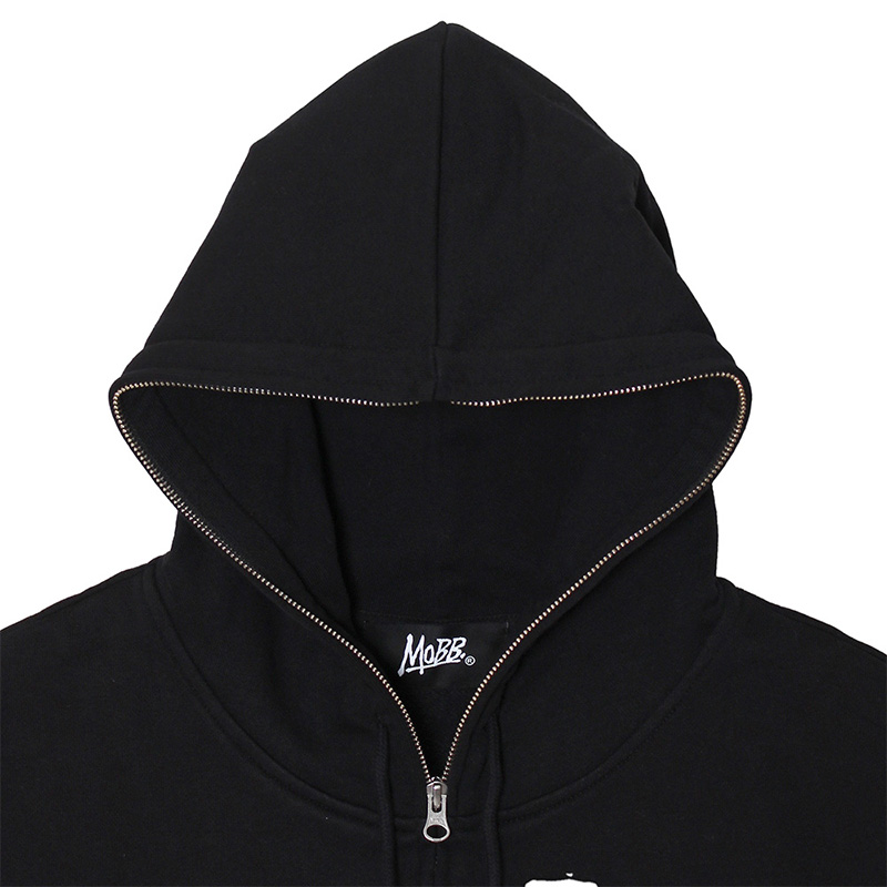 OG FULL ZIP HOODIE -BLACK-