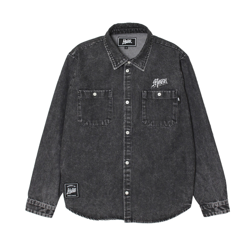 OLD CIRCLE L/S SHIRT -BLACK-