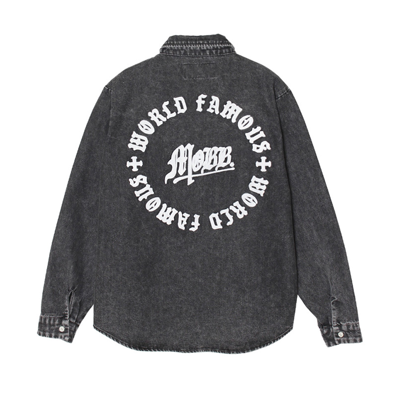 OLD CIRCLE L/S SHIRT -BLACK-