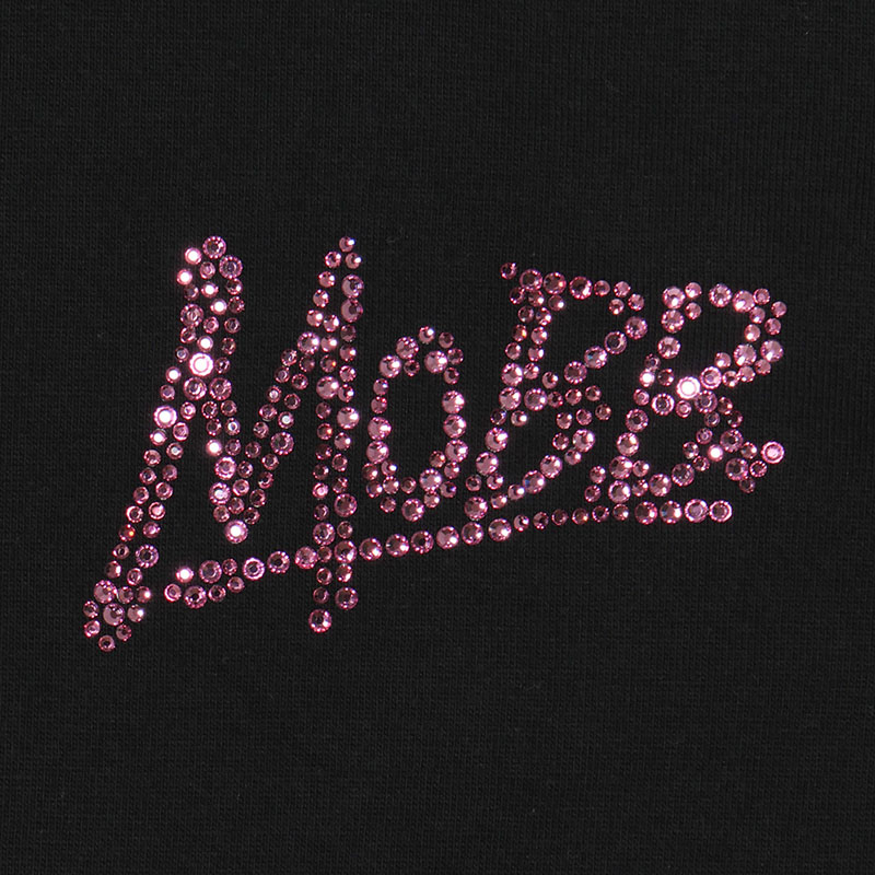 OG RHINESTONE S/S T-SHIRT -BLACK×PINK-