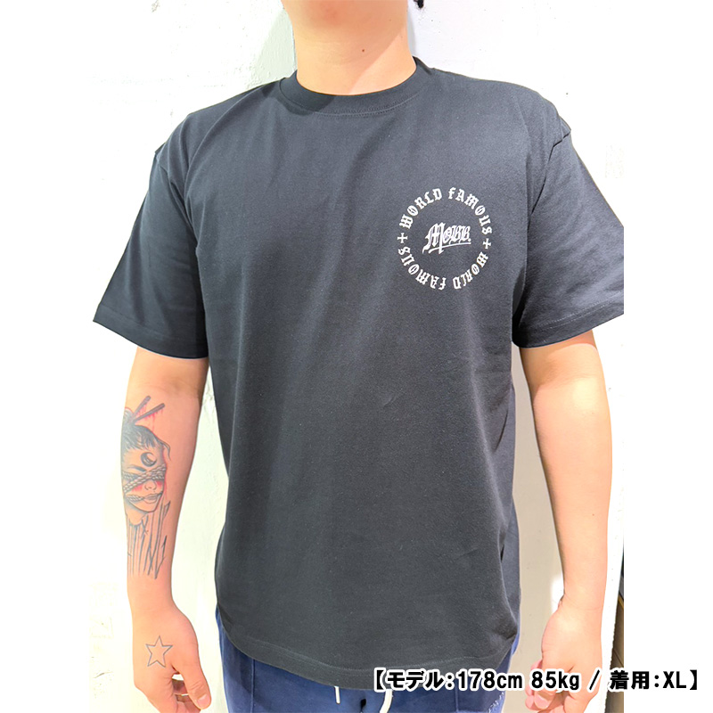 OLD CIRCLE T-SHIRT -BLACK-