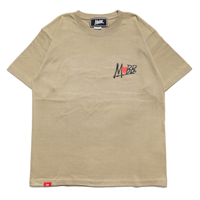 【予約:3月末頃入荷予定】 HEART DRIP T-SHIRT -BEIGE-