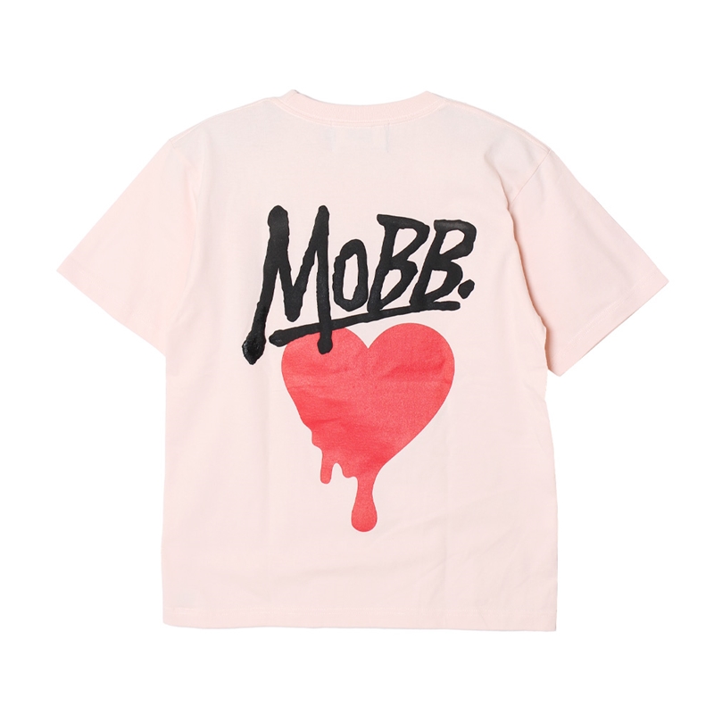 HEART DRIP T-SHIRT -L.PINK-