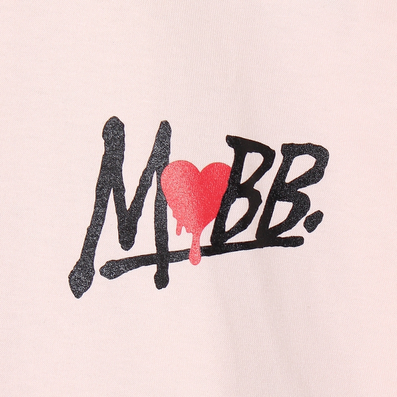 HEART DRIP T-SHIRT -L.PINK-