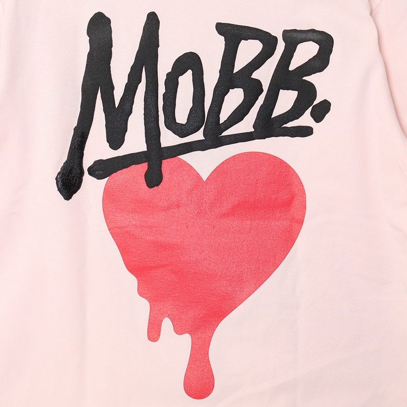 HEART DRIP T-SHIRT -L.PINK-